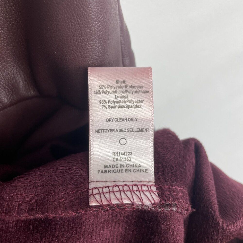 Bishop + Young Anthropologie Hayden Vegan Leather Mini Dress Scarlett S - Picture 6 of 9